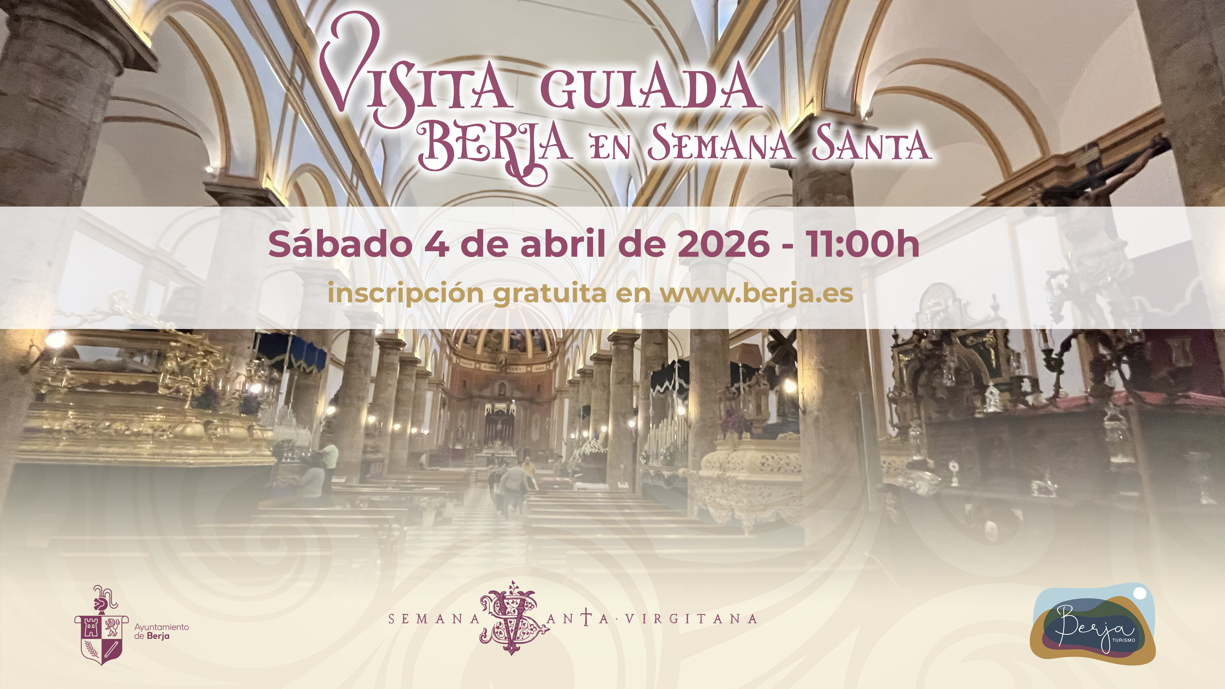 Organizada una visita guiada en Berja para este Sábado Santo